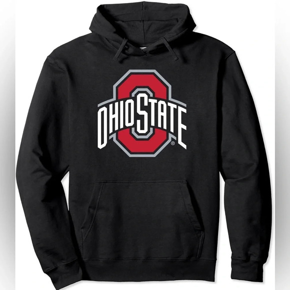 NWT Black Ohio State Logo Pullover Hoodie - Picture 1 of 5